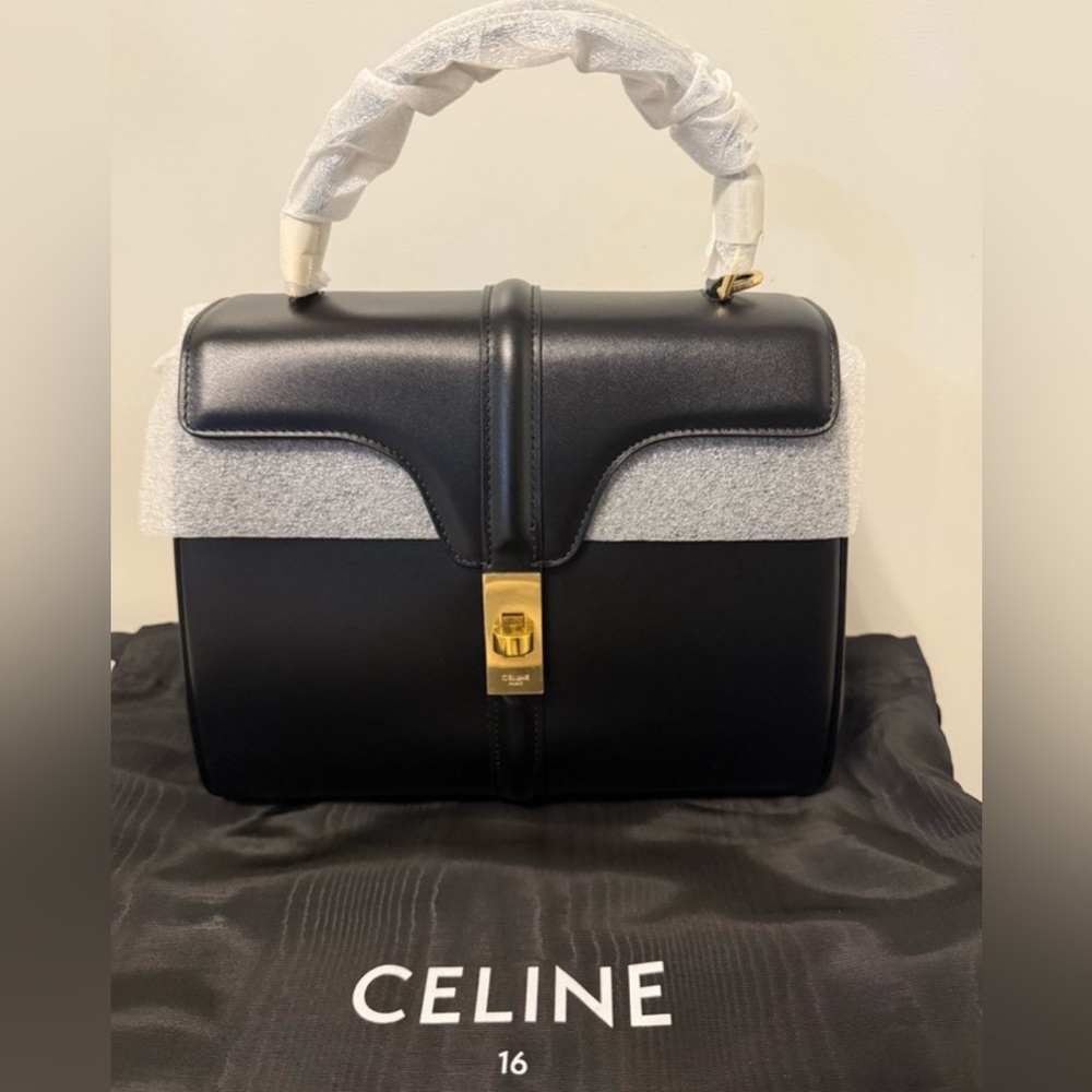 Authentic Celine Small 16 in satinated calfskin